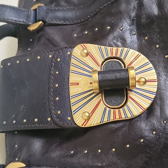 ALEXANDER MCQUEEN Vintage Navy Hand Bag - Picture 4 of 10